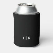 Minimalistische Elegante Monogram Blikjeskoeler (Blikje Achterkant)