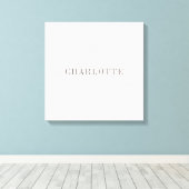 Minimalistische elegante naam voor klassieke profe canvas afdruk (Insitu (Houten vloer))