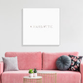 Minimalistische elegante naam voor klassieke profe canvas afdruk (Insitu (Woonkamer))