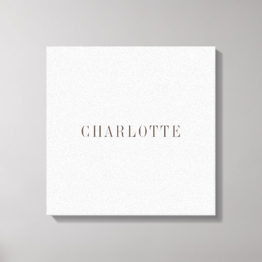 Minimalistische elegante naam voor klassieke profe canvas afdruk (Voorkant)
