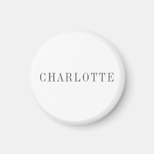 Minimalistische elegante naam voor klassieke profe magneet (Voorkant)