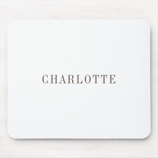 Minimalistische elegante naam voor klassieke profe muismat (Voorkant)