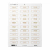 Minimalistische Elegante Nepgoud Etiket (Full Sheet)