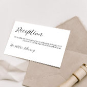 Minimalistische elegante ontvangstbehuizing Kaart