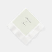 Minimalistische Elegante Papieren Servet Template (Hoek)