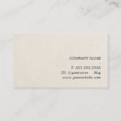 Minimalistische elegante papiertextuur Red Consult Visitekaartje (Achterkant)
