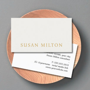 Minimalistische Elegante Pastel Moedige Consultant Visitekaartje