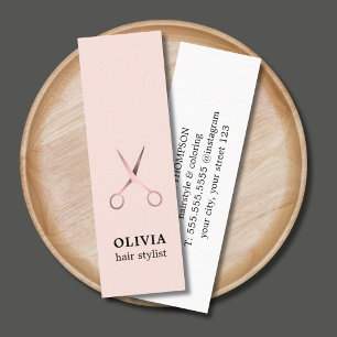 Minimalistische Elegante Pastelkleurige Nep-Metaal Mini Visitekaartje