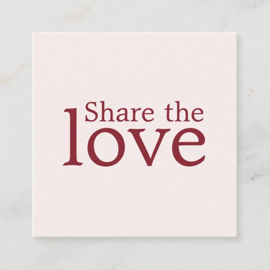 Minimalistische elegante pastelsalon aanbevelingskaartje (Voorkant)