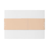 Minimalistische Elegante Peach Invitation Belly Ba Uitnodigingen Wikkel (Achterkant Voorbeeld)