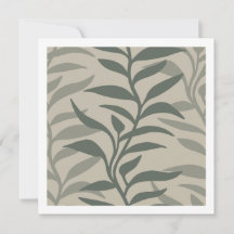 Minimalistische Elegante Planten Silhouetten in Fl