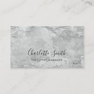 Minimalistische Elegante Professionele Grijze Muur Visitekaartje