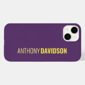 Minimalistische Elegante Professionele Indigo & Ge Case-Mate iPhone Case (Achterkant (horizontaal))