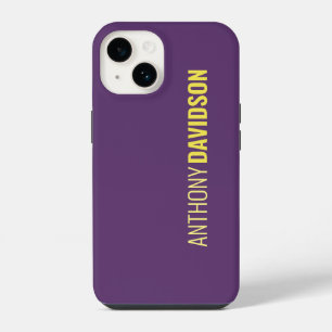 Minimalistische Elegante Professionele Indigo & Ge iPhone 14 Hoesje