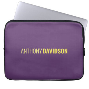 Minimalistische Elegante Professionele Indigo & Ge Laptop Sleeve