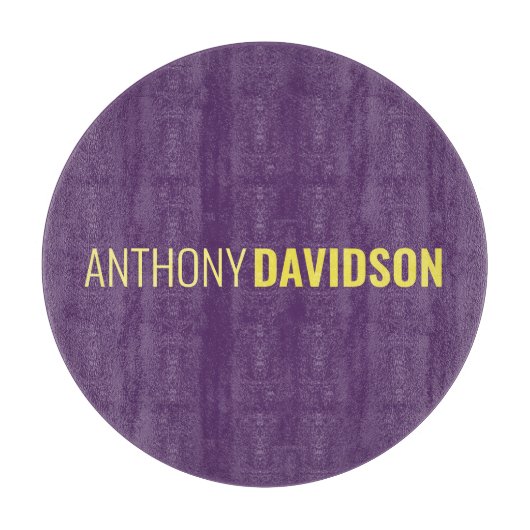 Minimalistische Elegante Professionele Indigo & Ge Snijplank (Voorkant)