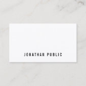 Minimalistische Elegante Professionele Moderne Sja Visitekaartje (Voorkant)