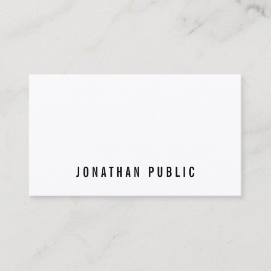 Minimalistische Elegante Professionele Moderne Sja Visitekaartje (Voorkant)