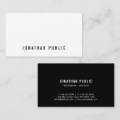Minimalistische Elegante Professionele Moderne Sja Visitekaartje (Voorkant / Achterkant)