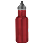 Minimalistische Elegante Professionele Monogram Bl Waterfles (Links)