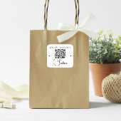 Minimalistische Elegante Professionele Salon Logo Vierkante Sticker