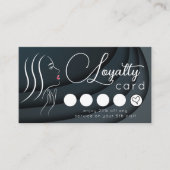 Minimalistische elegante professionele salon loyal visitekaartje (Voorkant)