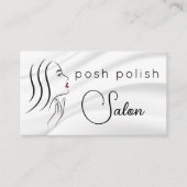 Minimalistische elegante professionele salonafspra visitekaartje (Voorkant)