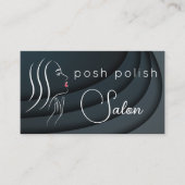 Minimalistische elegante professionele salonafspra visitekaartje (Voorkant)