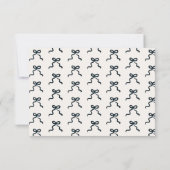 Minimalistische Elegante QR Code RSVP Coquette Bru Kaartje (Achterkant)