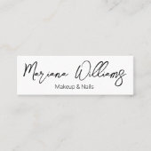 minimalistische elegante qr-codesamenstelling en - mini visitekaartje (Voorkant)