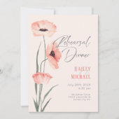 Minimalistische Elegante Repetitie Diner Uitnodigi Kaart (Voorkant)