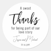 💍 minimalistische elegante ronde sticker (Voorkant)