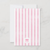 Minimalistische elegante roze boogdouche bedankkaa bedankkaart (Achterkant)