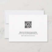 Minimalistische Elegante RSVP Kaart (Achterkant)