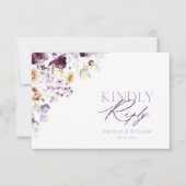 Minimalistische Elegante RSVP-kaart RSVP Kaartje (Voorkant)