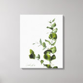 Minimalistische elegante salie eucalyptus canvas (Voorkant)
