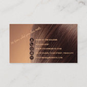 Minimalistische Elegante Salon & Barbershop Loyalt Klantenkaartje (Achterkant)