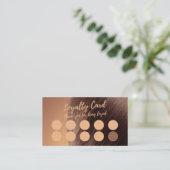 Minimalistische Elegante Salon & Barbershop Loyalt Klantenkaartje (Staand voorkant)