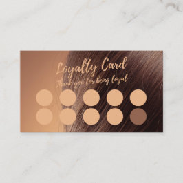 Minimalistische Elegante Salon & Barbershop Loyalt Klantenkaartje