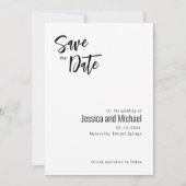 💍 minimalistische elegante save the date (Voorkant)
