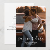Minimalistische elegante save the date (Voorkant / Achterkant)