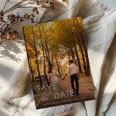 Minimalistische elegante save the date kaart