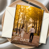 Minimalistische elegante save the date kaart