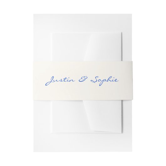 Minimalistische Elegante Script Bruiloft Uitnodigingen Wikkel (Voorkant Voorbeeld)