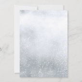 Minimalistische Elegante Script Zilver Save The Da Kaart (Achterkant)