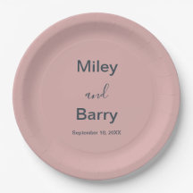 Minimalistische Elegante Stof Roze Bruiloft