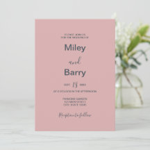 Minimalistische Elegante Stof Roze Huwelijk