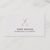 Minimalistische Elegante Textuur Faux Gold HairSal Visitekaartje (Voorkant)