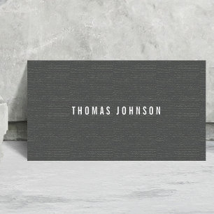 Minimalistische Elegante Textuur Grijs Wit Consult Visitekaartje