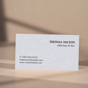 Minimalistische Elegante Textuur Grijze Advocaat Visitekaartje